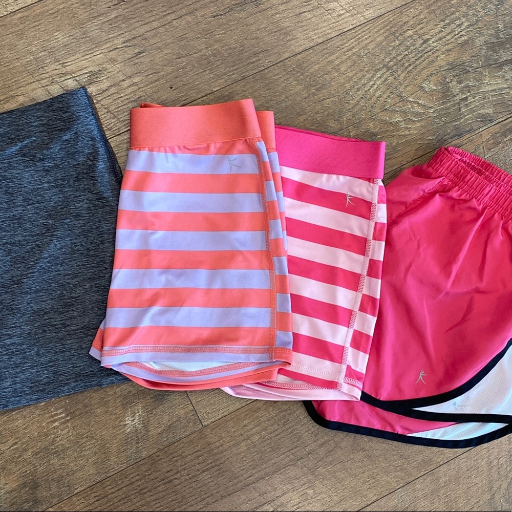 Danskin and BCG girls spandex and running shorts lot.